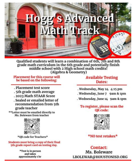 Advanced Math Track 2023-2024